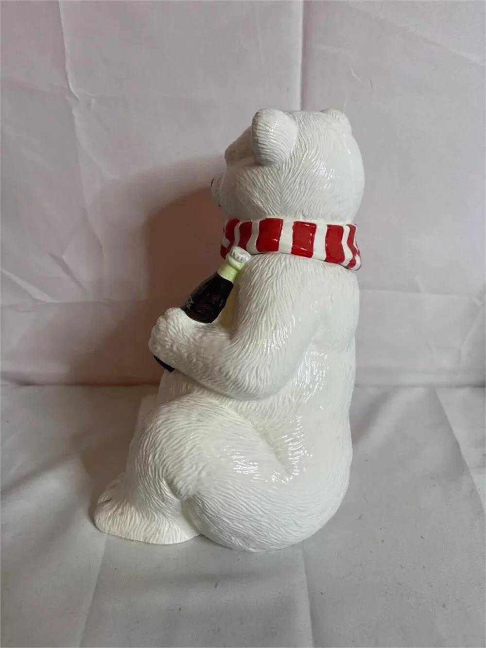 Vintage Coca-Cola Polar Bear & 6 Pack Bottle Crate Ceramic Cookie Jar